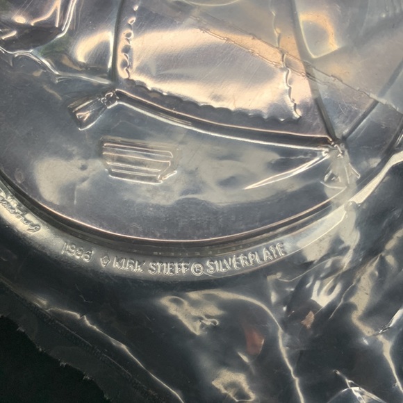 Set of 3 vintage Kirk Stieff silver plate and pewter christmas ornaments - Picture 5 of 7